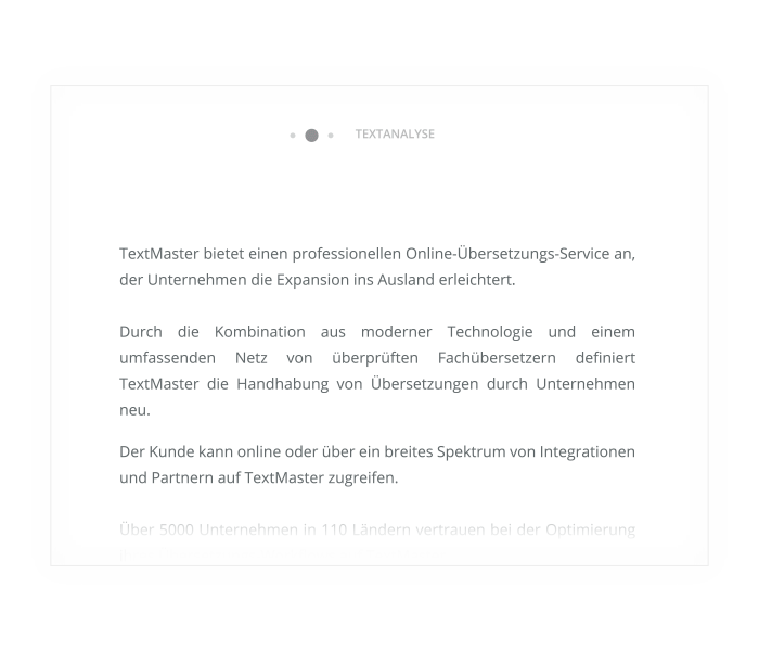Funktionsweise Translation Memory