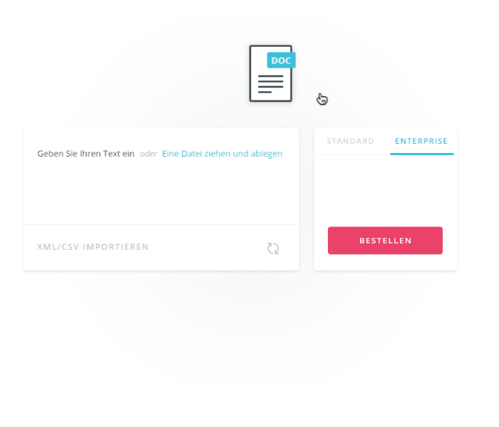 Translation Management System TMS Bestellung Uebersetzung