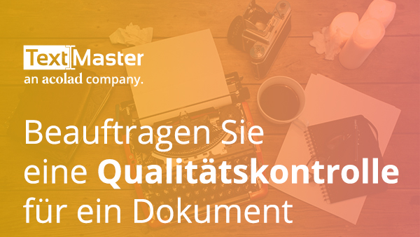 Beauftragen Sie eine Qualitätskontrolle für ein Dokument